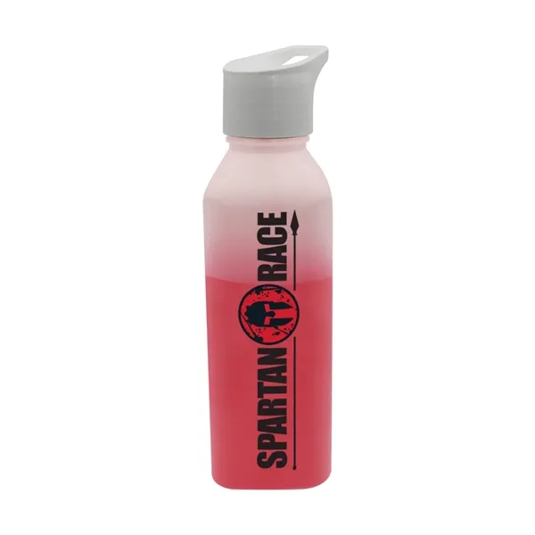 Frosted To Red color option for Mood 24 Oz. Edge Bottle With Carry Cap, Full Color Digital