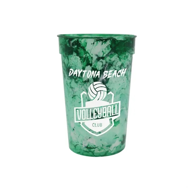 Dark Green/White color option for 22 Oz. Confetti Stadium Cup