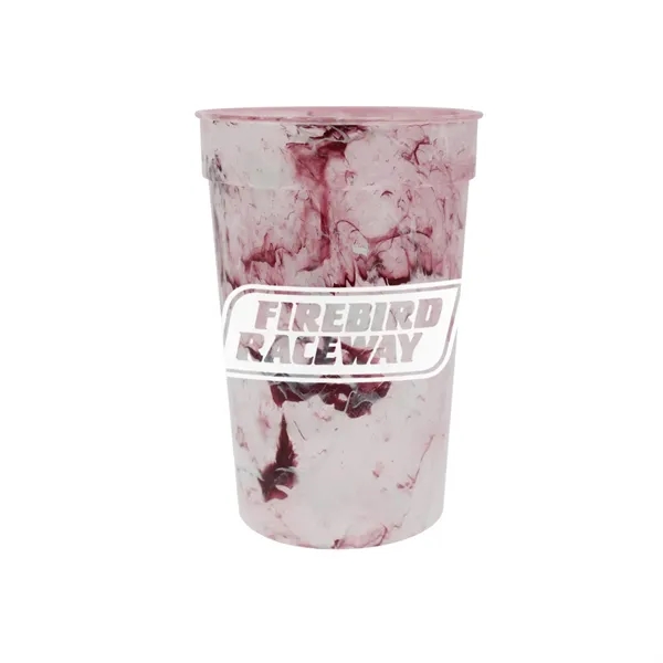 Maroon/White color option for 22 Oz. Confetti Stadium Cup