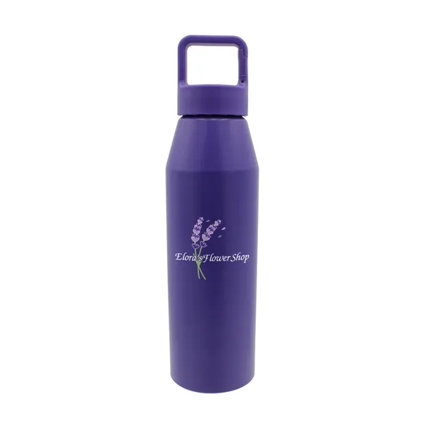 Purple color option for 25 Oz. Recycled Aluminum Bottle With Carabiner Lid, Full Col