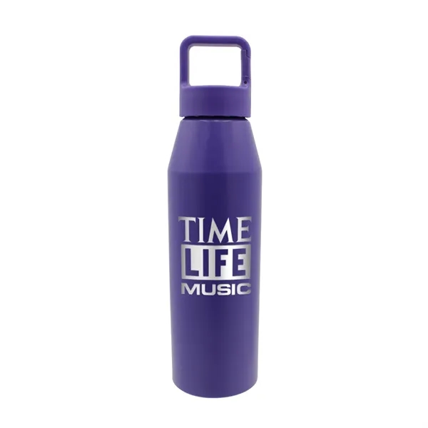 Purple color option for 25 Oz. Recycled Aluminum Bottle With Carabiner Lid, Laser En