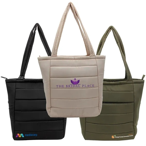 Main photo of Otaria™ Puffy Recycled Tote Bag, Full Color Digital