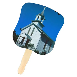 Photo of Stock Design Hand Fan White Church, Full Color Digital
