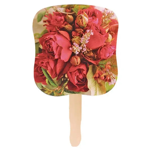 Photo of Stock Design Hand Fan Flower Bouquet, Full Color Digital