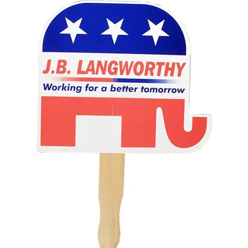 Main photo of Patriotic Hand Fan, Full Color Digital