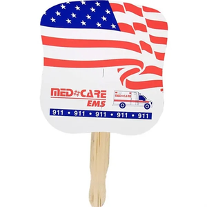 Photo of Patriotic Hand Fan, Full Color Digital