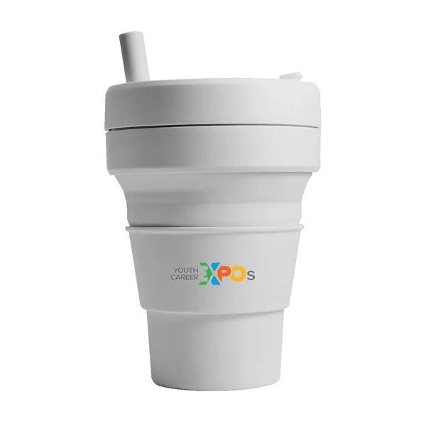 Cashmere color option for Stojo 16 Oz. Collapsible Cup, Full Color Digital