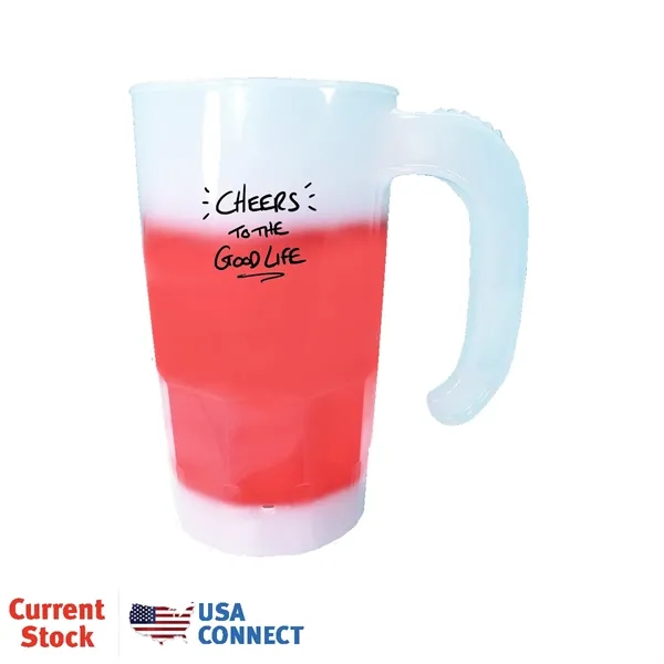 Frosted To Red color option for Mood™ 20 Oz. Stackable Beer Stein