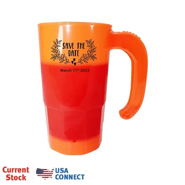 Orange To Tropical Red color option for Mood™ 20 Oz. Stackable Beer Stein