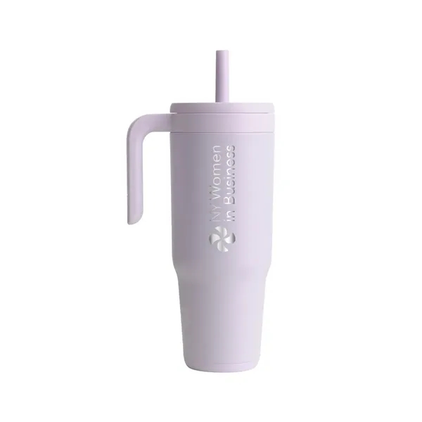 Gentle Lavender color option for Reduce® 40 Oz. Chiller Travel Mug, Laser   Premium