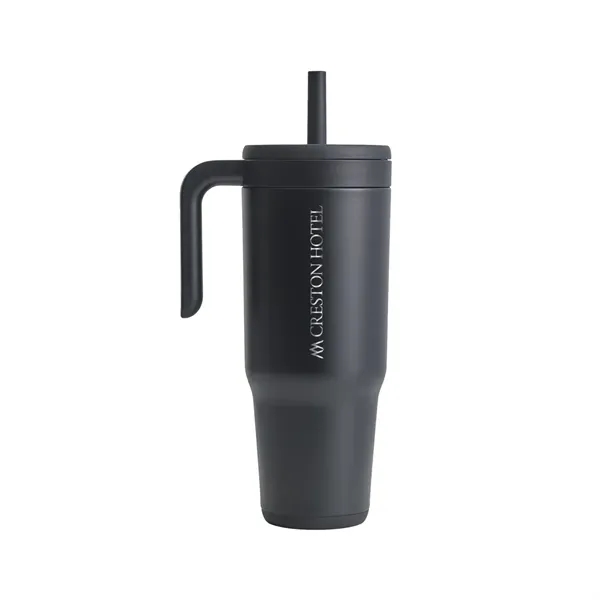 Phantom Black color option for Reduce® 40 Oz. Chiller Travel Mug, Laser   Premium