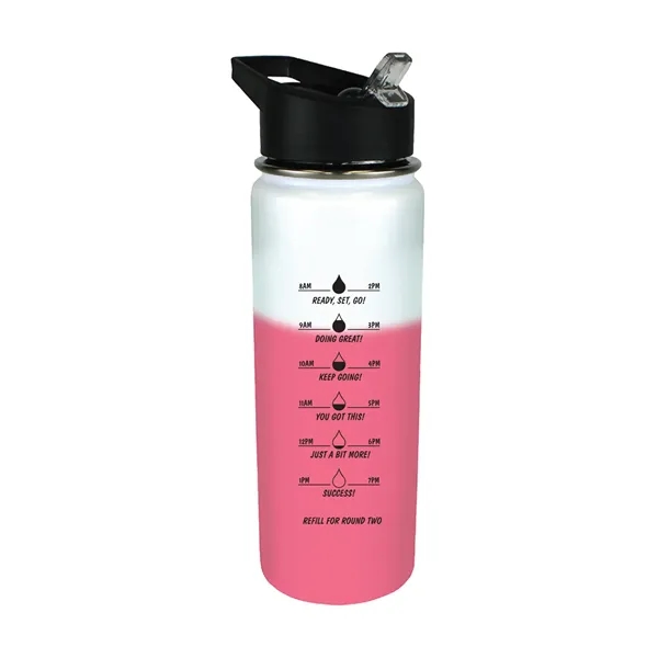 White To Red color option for Mood™ 26 Oz. Stainless Steel Bottle