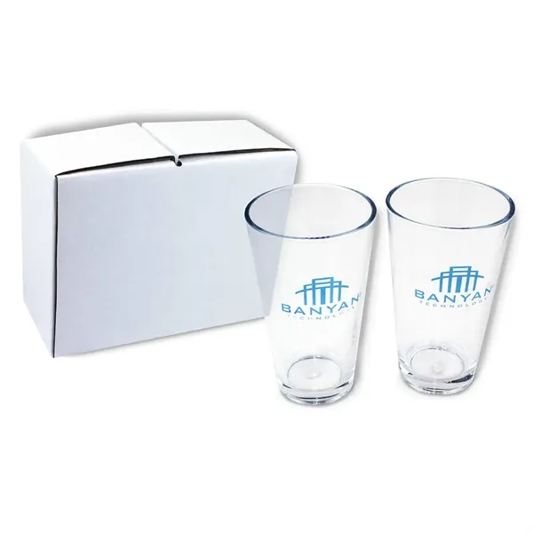 Clear color option for 16 Oz. Pint Glass, Usa   Get Set Of 2
