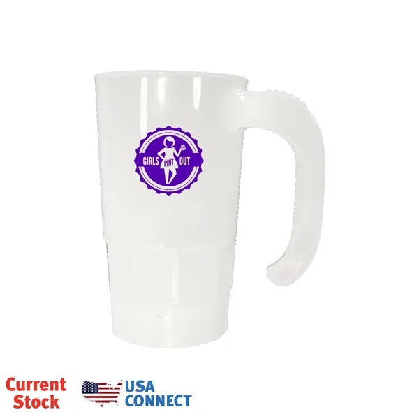 Frosted color option for 20 Oz. Stackable Beer Stein