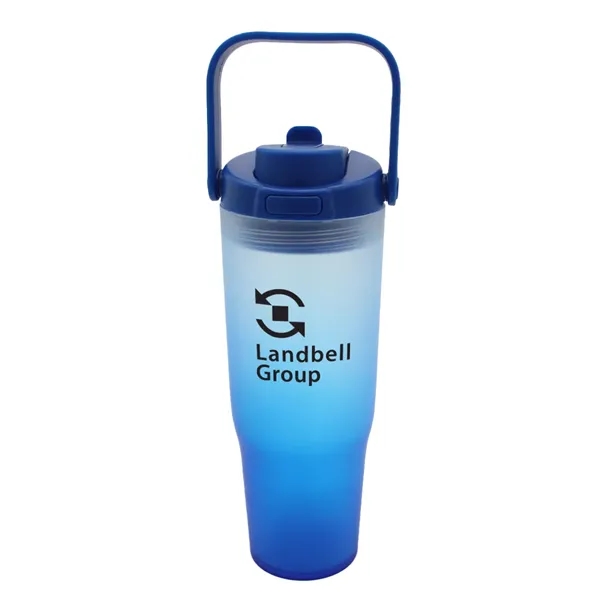 Dark Blue color option for Halcyon® 30 Oz. Recycled Ombre Tumbler With Carrying Handle
