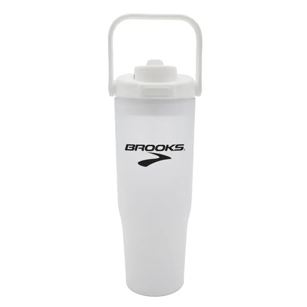 White color option for Halcyon® 30 Oz. Recycled Ombre Tumbler With Carrying Handle