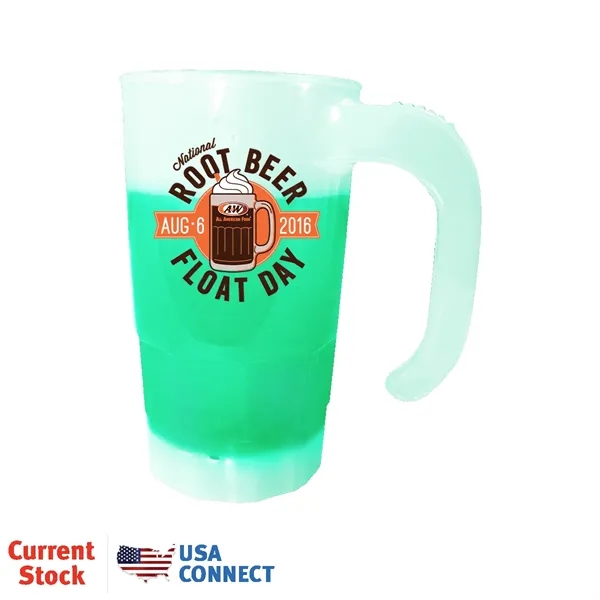 Frosted To Green color option for Mood™ 20 Oz. Stackable Beer Stein (1 Side), Full Color Dig