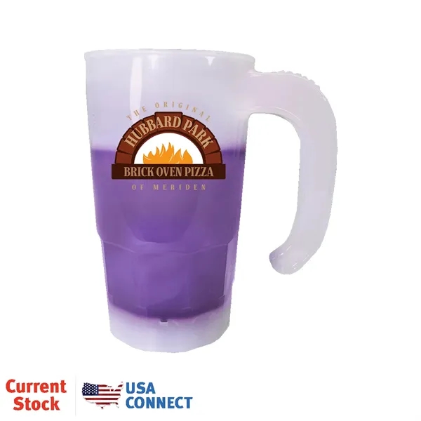 Frosted To Purple color option for Mood™ 20 Oz. Stackable Beer Stein (1 Side), Full Color Dig