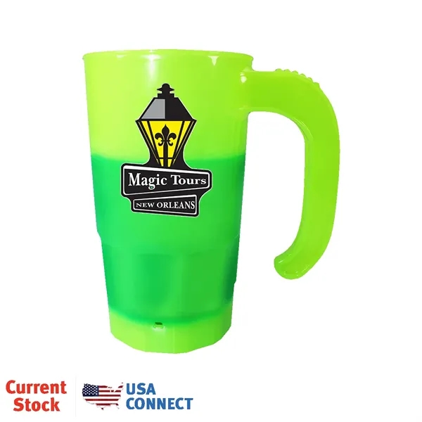 Yellow To Green color option for Mood™ 20 Oz. Stackable Beer Stein (1 Side), Full Color Dig