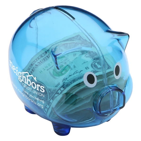 Clear Blue color option for Piggy Bank