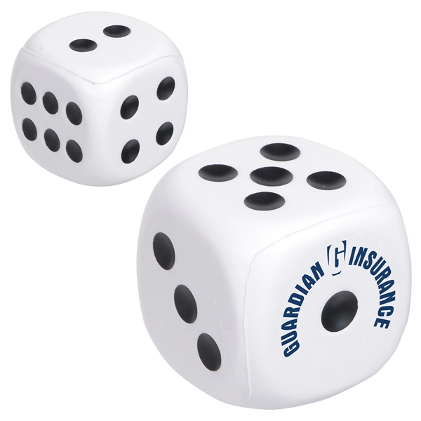 Bright White color option for Dice Stress Reliever