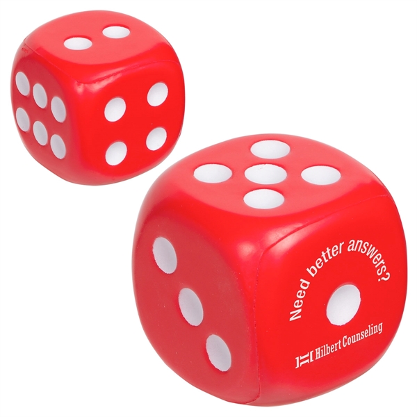 Medium Red color option for Dice Stress Reliever