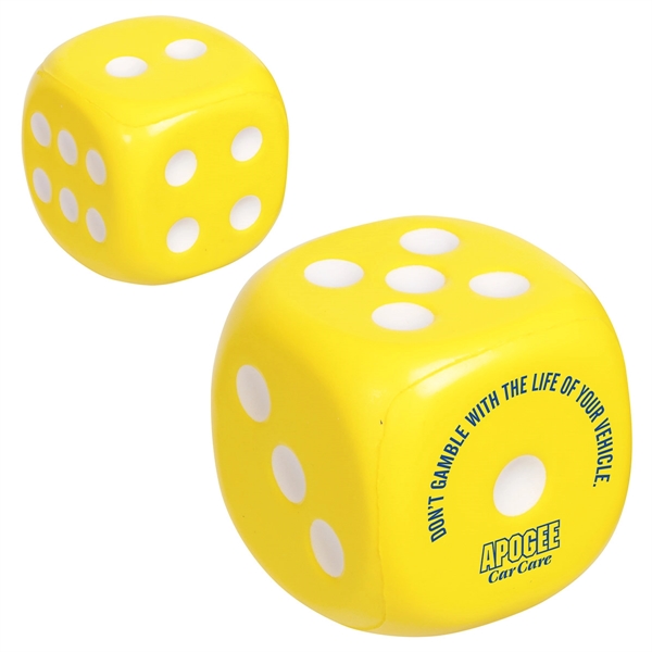 Medium Yellow color option for Dice Stress Reliever