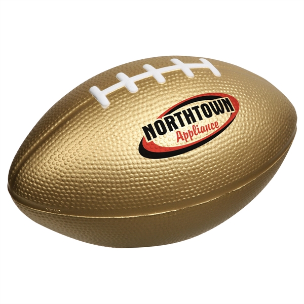 Metallic Gold color option for Large Football Stress Reliever