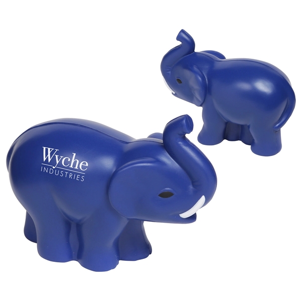 Medium Blue color option for Elephant With Tusks Stress Reliever