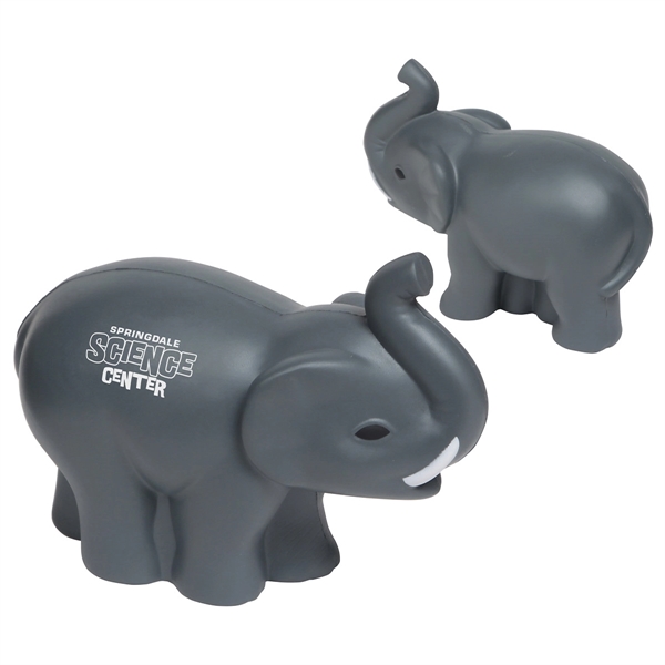 Medium Gray color option for Elephant With Tusks Stress Reliever