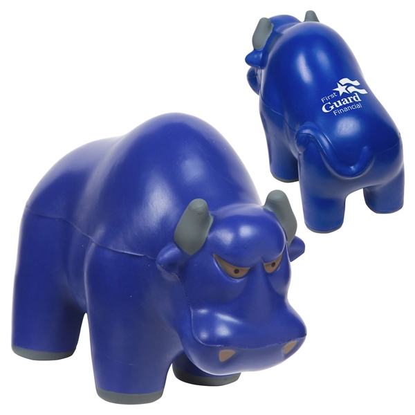 Medium Blue color option for Wall Street Bull Stress Reliever