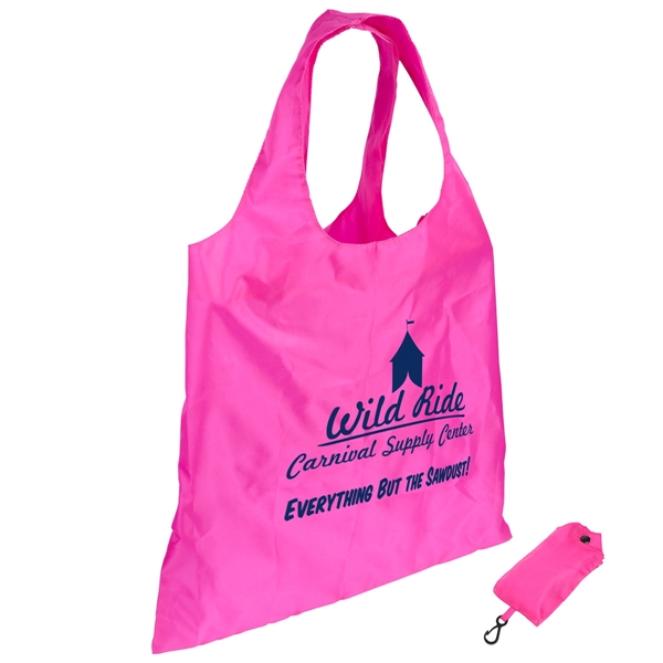 Bright Pink color option for Spring Sling Polyester Folding Tote