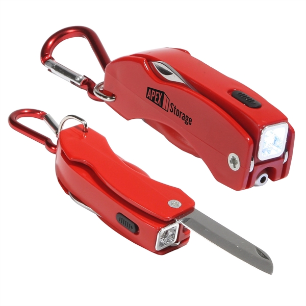 Medium Red color option for The Everything Tool With Carabiner