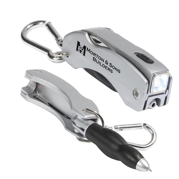 Metallic Silver color option for The Everything Tool With Carabiner