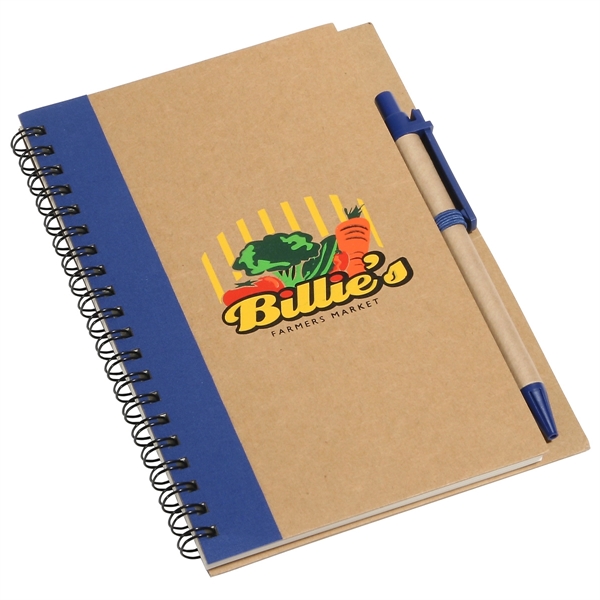 Medium Blue color option for Promo Write Recycled Notebook