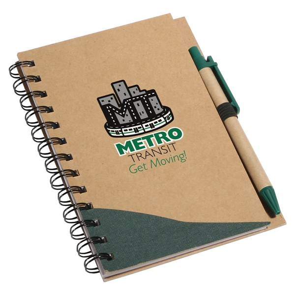 Dark Green color option for Recycle Write Notebook & Pen