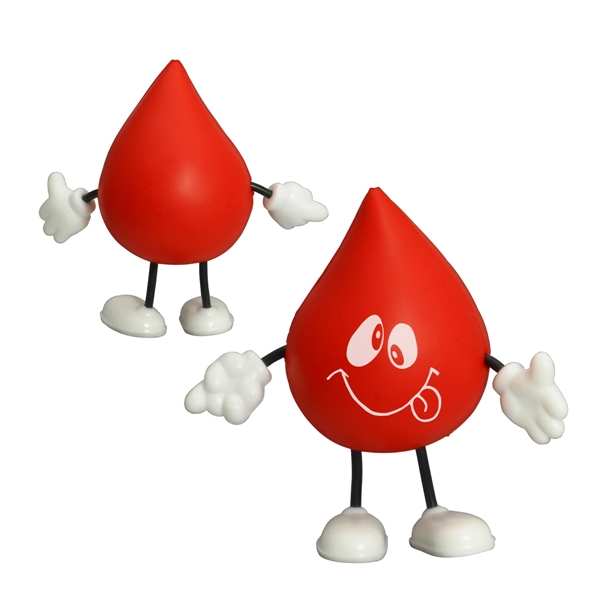 Medium Red color option for Droplet Stress Reliever Figurine