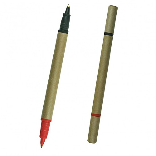 Photo of Bio Degradable Two Color Cardboard Pen