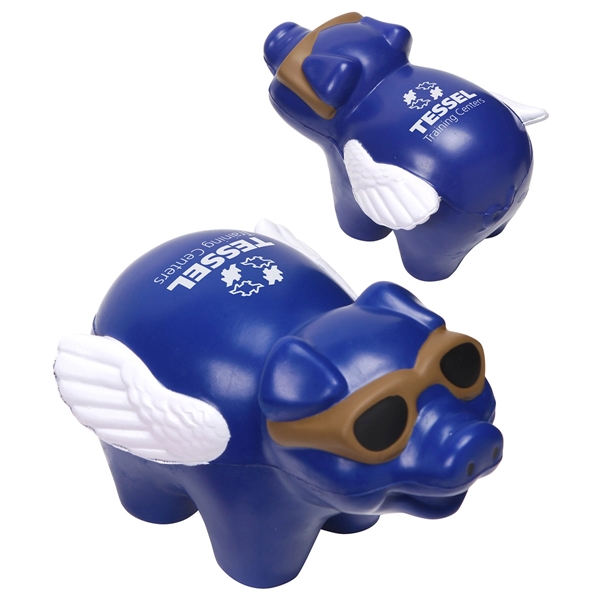 Medium Blue color option for Flying Pig Stress Reliever