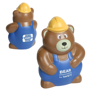 Photo of Construction Worker Bear Stress Reliever
