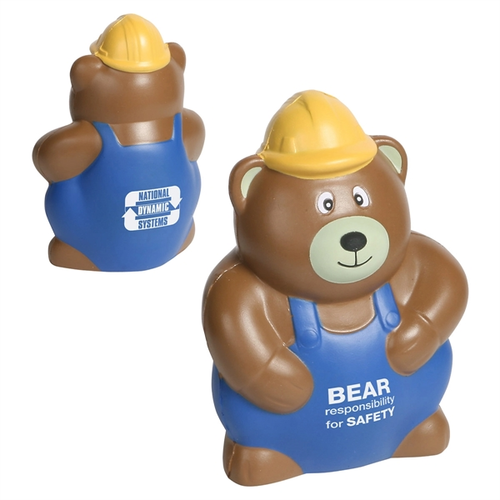 Photo of Construction Worker Bear Stress Reliever