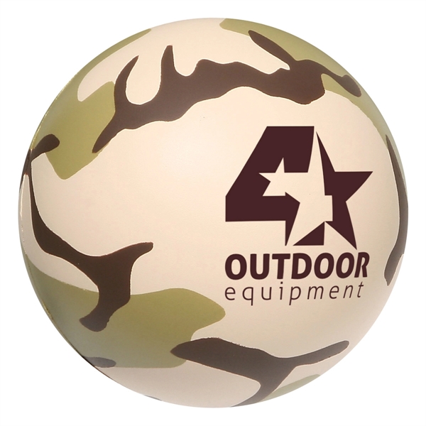 Camouflage Brown color option for Camouflage Stress Ball