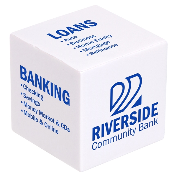 Bright White color option for Cube Stress Reliever