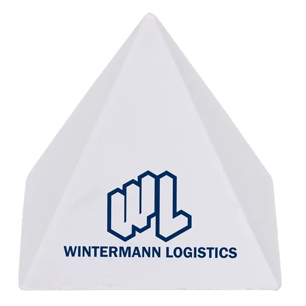 Medium White color option for Pyramid Stress Reliever