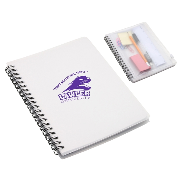 Clear color option for Hardcover Notebook With Pouch