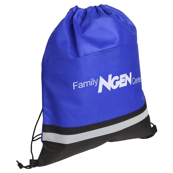 Royal Blue color option for Safety Non Woven Drawstring Bag