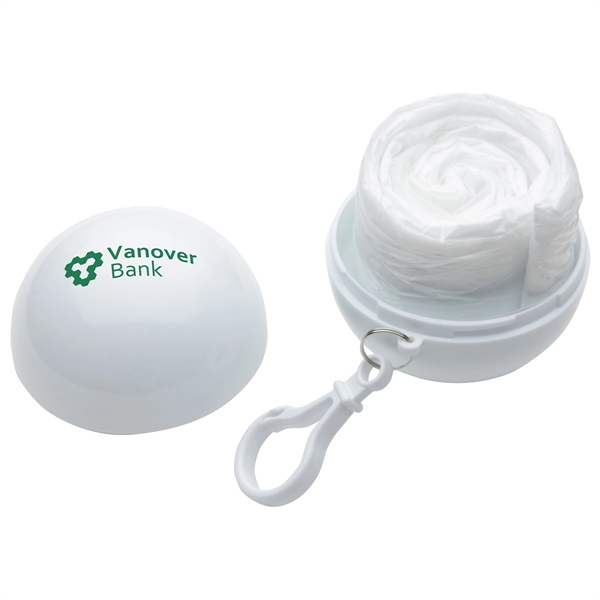 Bright White color option for Rainy Day Poncho Ball