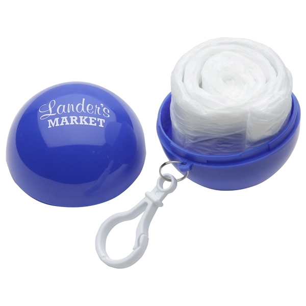 Medium Blue color option for Rainy Day Poncho Ball