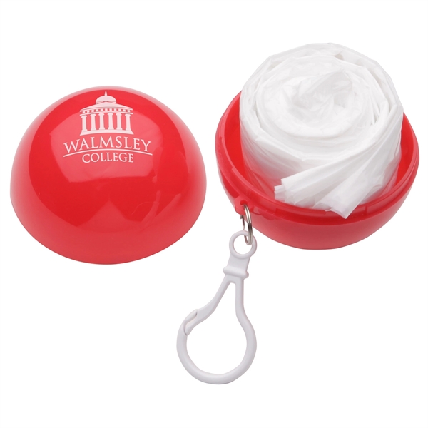 Medium Red color option for Rainy Day Poncho Ball