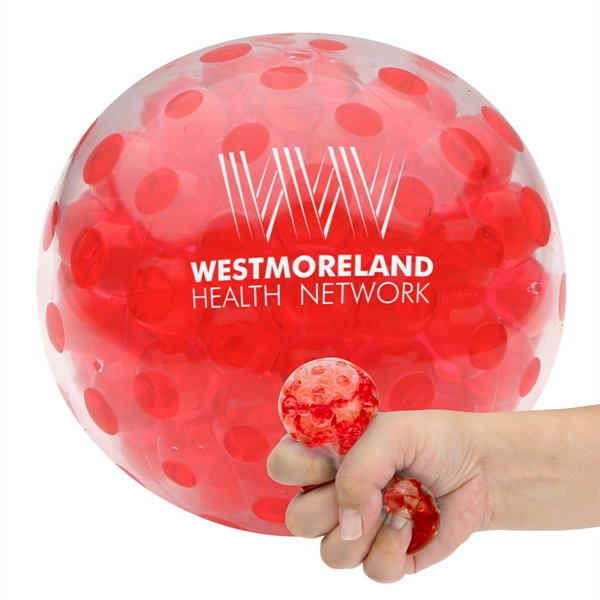 Medium Red color option for Bead Squeeze Gel Ball